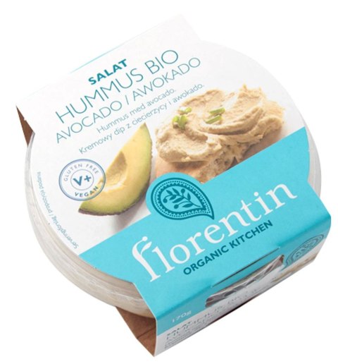 HUMMUS Z AWOKADO BEZGLUTENOWY BIO 170 g - FLORENTIN FLORENTIN (hummusy, falafel, pita)