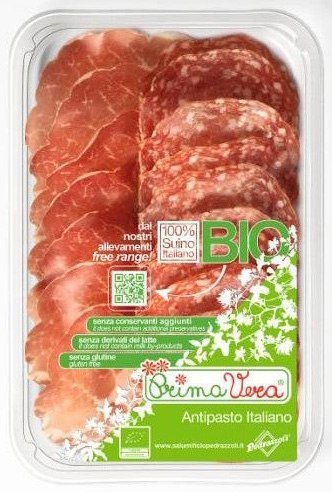 MIX PLASTRÓW DOJRZEWAJĄCYCH (KARCZEK DOJRZEWAJĄCY COPPA + SALAMI MILANO) BEZGLUTENOWE BIO 70 g - PRIMAVERA PRIMAVERA (wędliny wieprzowe)