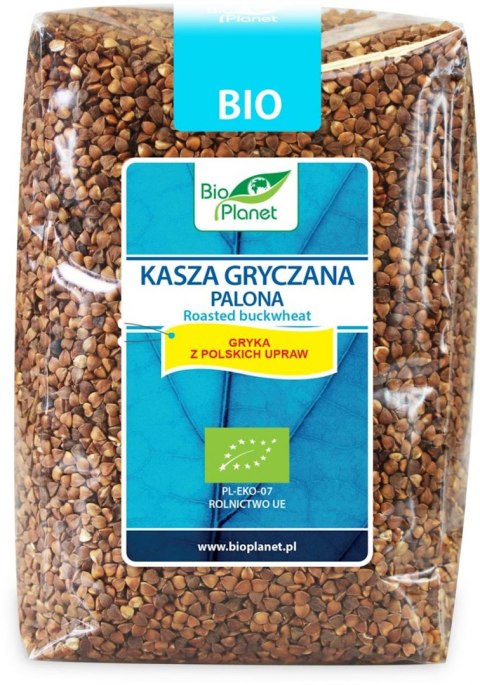 KASZA GRYCZANA PALONA BIO 1 kg - BIO PLANET BIO PLANET - seria NIEBIESKA (ryże, kasze, ziarna)