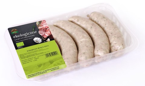 KIEŁBASA BIAŁA BIO (5 szt.) 485 g - WASĄG (NA ZAMÓWIENIE) WASĄG (wędliny wieprzowe, drobiowe)