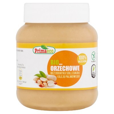 KREM Z ORZESZKÓW ZIEMNYCH PRAŻONYCH 100 % BEZGLUTENOWY BIO 360 g - PRIMAVIKA PRIMAVIKA (przetwory i pasty vege)