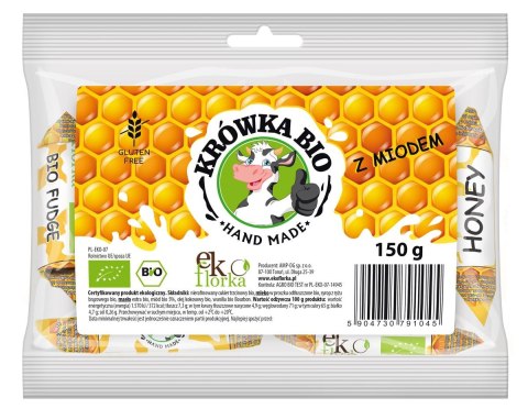 KRÓWKI Z MIODEM BEZGLUTENOWE BIO 150 g - EKOFLORKA EKOFLORKA (krówki, pierniki)