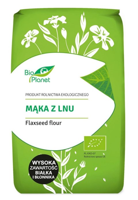 MĄKA Z LNU BIO 400 g - BIO PLANET BIO PLANET - seria MĄKI I SKROBIE