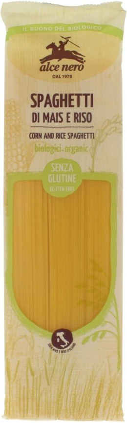 MAKARON (KUKURYDZIANO - RYŻOWY) SPAGHETTI BEZGLUTENOWY BIO 250 g - ALCE NERO ALCE NERO (włoskie produkty)