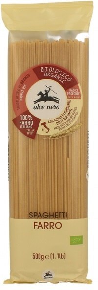 MAKARON (Z PŁASKURKI) SPAGHETTI BIO 500 g - ALCE NERO ALCE NERO (włoskie produkty)