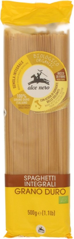 MAKARON (SEMOLINOWY RAZOWY) SPAGHETTI BIO 500 g - ALCE NERO ALCE NERO (włoskie produkty)