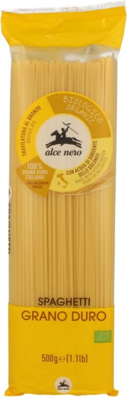 MAKARON (SEMOLINOWY) SPAGHETTI BIO 500 g - ALCE NERO ALCE NERO (włoskie produkty)