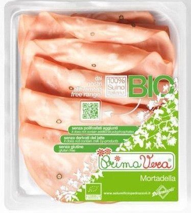 MORTADELA PLASTRY BEZGLUTENOWA BIO 100 g - PRIMAVERA PRIMAVERA (wędliny wieprzowe)