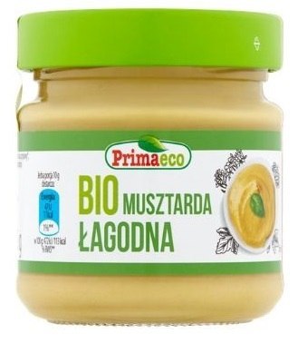 MUSZTARDA ŁAGODNA BIO 170 g - PRIMAVIKA (PRIMAECO) PRIMAVIKA (przetwory i pasty vege)