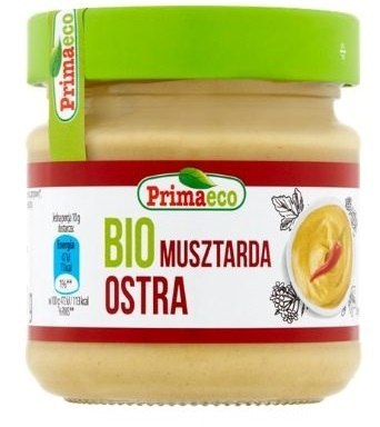 MUSZTARDA OSTRA BIO 170 g - PRIMAVIKA (PRIMAECO) PRIMAVIKA (przetwory i pasty vege)