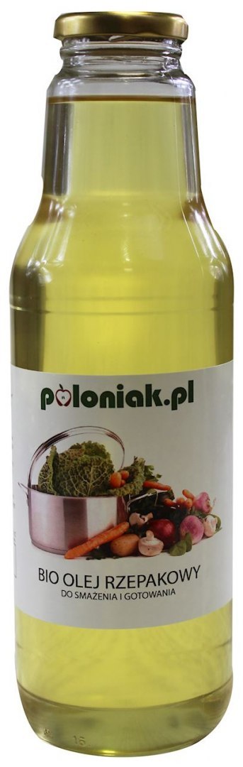 OLEJ RZEPAKOWY DO SMAŻENIA I GOTOWANIA BIO 750 ml - POLONIAK POLONIAK (produkty vege, napary,majonezy)