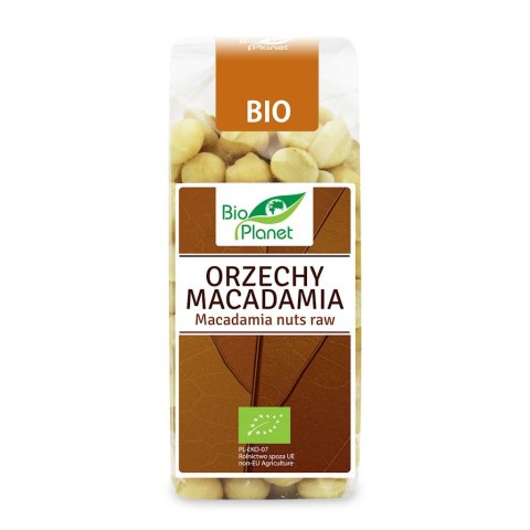 ORZECHY MACADAMIA BIO 200 g - BIO PLANET BIO PLANET - seria BRĄZOWA (orzechy i pestki)