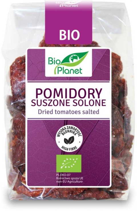 POMIDORY SUSZONE SOLONE BIO 150 g - BIO PLANET BIO PLANET - seria FIOLETOWA (owoce suszone)