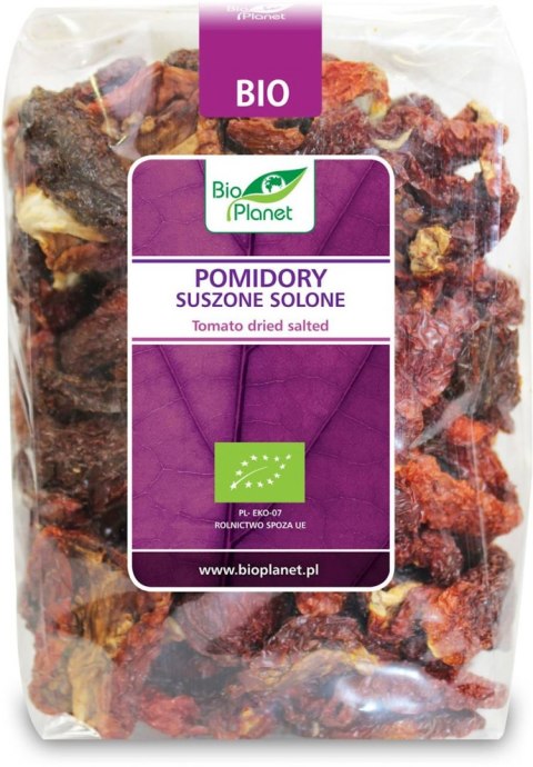 POMIDORY SUSZONE SOLONE BIO 400 g - BIO PLANET BIO PLANET - seria FIOLETOWA (owoce suszone)