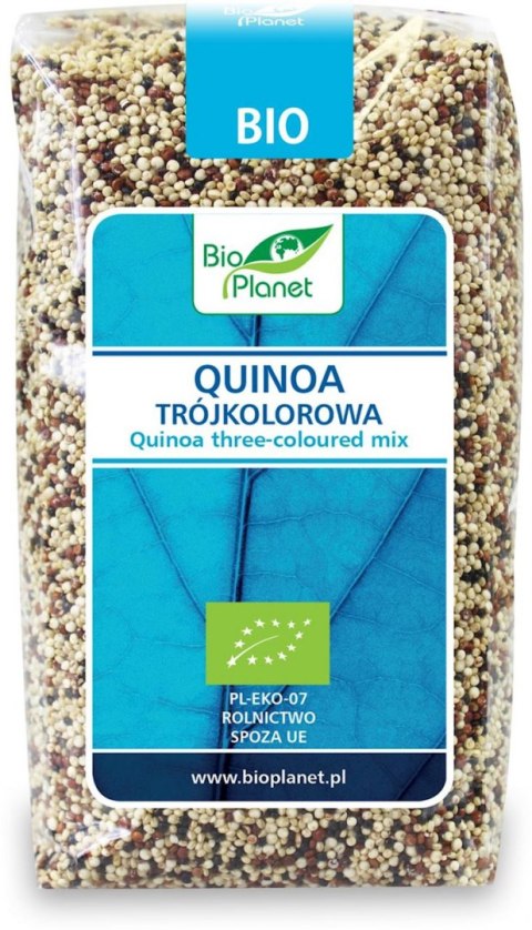 QUINOA TRÓJKOLOROWA BIO 500 g - BIO PLANET BIO PLANET - seria NIEBIESKA (ryże, kasze, ziarna)