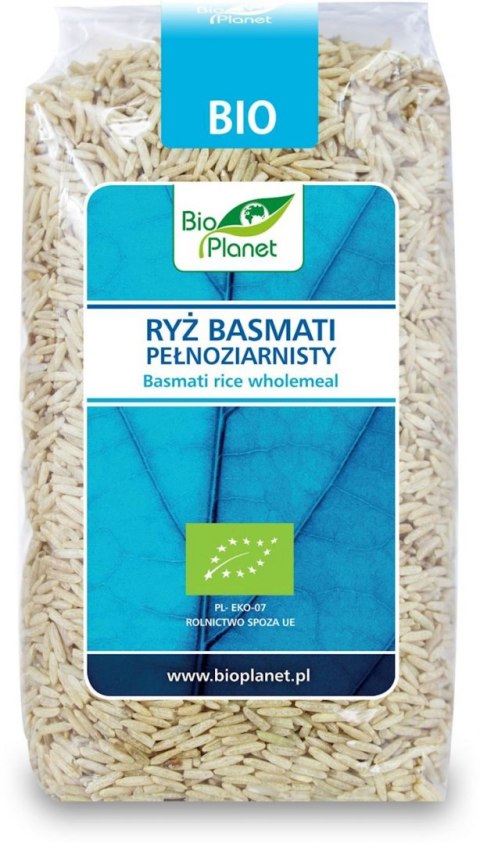 RYŻ BASMATI PEŁNOZIARNISTY BIO 500 g - BIO PLANET BIO PLANET - seria NIEBIESKA (ryże, kasze, ziarna)