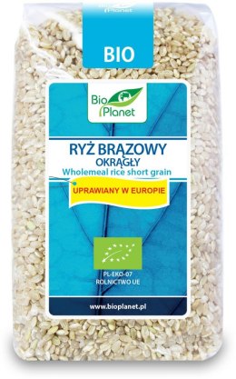 RYŻ BRĄZOWY OKRĄGŁY BIO 500 g - BIO PLANET BIO PLANET - seria NIEBIESKA (ryże, kasze, ziarna)