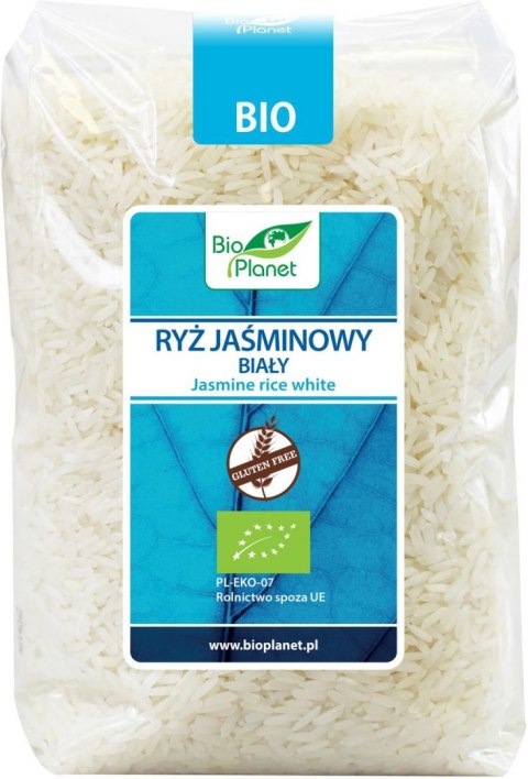 RYŻ JAŚMINOWY BIAŁY BEZGLUTENOWY BIO 1 kg - BIO PLANET BIO PLANET - seria NIEBIESKA (ryże, kasze, ziarna)