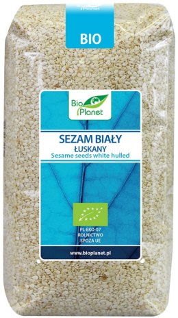 SEZAM BIAŁY ŁUSKANY BIO 500 g - BIO PLANET BIO PLANET - seria NIEBIESKA (ryże, kasze, ziarna)