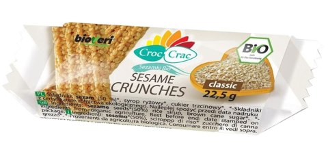 SEZAMKI CLASSIC BIO 22,5 g - CROC-CRAC (BIOVERI) BIOVERI (sezamki i chałwa Croc Crac)