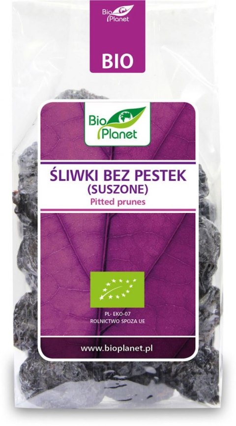 ŚLIWKI SUSZONE BIO 200 g - BIO PLANET BIO PLANET - seria FIOLETOWA (owoce suszone)