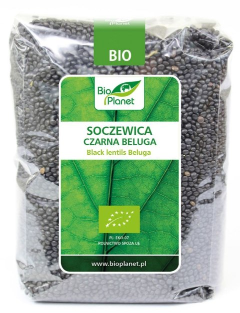 SOCZEWICA CZARNA BELUGA BIO 1 kg - BIO PLANET BIO PLANET - seria ZIELONA (strączkowe)