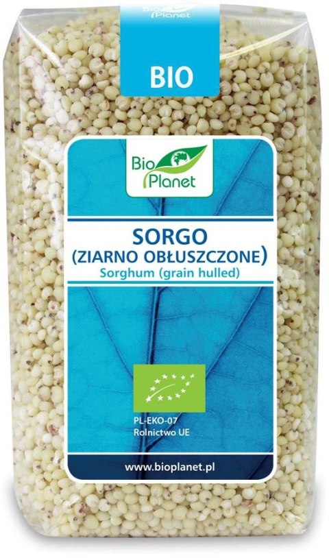 SORGO (ZIARNO OBŁUSZCZONE) BIO 500 g - BIO PLANET BIO PLANET - seria NIEBIESKA (ryże, kasze, ziarna)