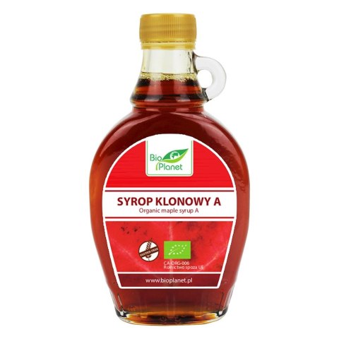 SYROP KLONOWY C BEZGLUTENOWY BIO 330 g (250 ml) - BIO PLANET BIO PLANET - seria CZERWONA (cukry, syropy)