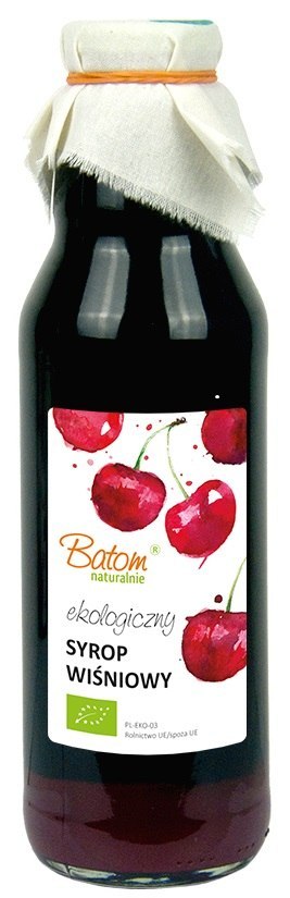 SYROP WIŚNIOWY BIO 750 ml - BATOM BATOM (oleje, soki, sole kąpielowe)