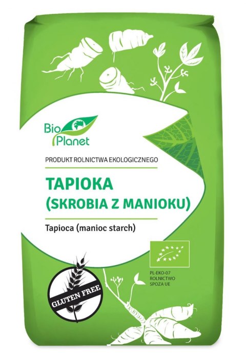 TAPIOKA (SKROBIA Z MANIOKU) BEZGLUTENOWA BIO 400 g - BIO PLANET BIO PLANET - seria MĄKI I SKROBIE