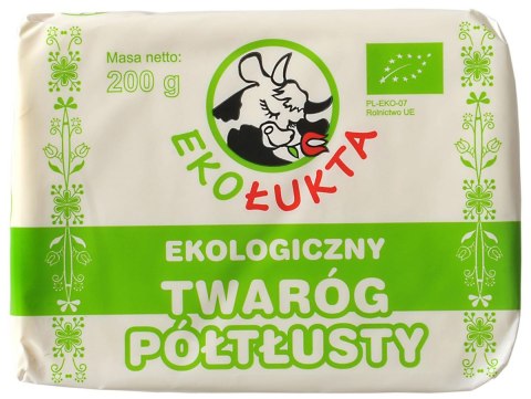 TWARÓG PÓŁTŁUSTY BIO 200 g - EKO ŁUKTA EKO ŁUKTA (nabiał z mleka krowiego)