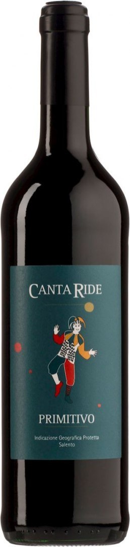 WINO CANTA RIDE PRIMITIVO CZERWONE WYTRAWNE BIO 0,75 L (WŁOCHY) WINA - ZAGRANICZNE