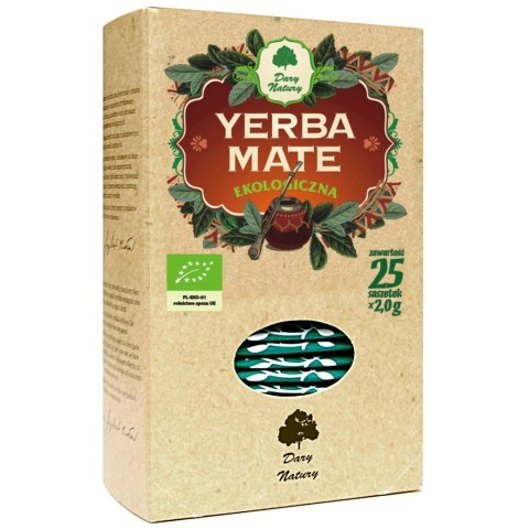 YERBA MATE BIO (25 x 2 g) 50 g - DARY NATURY DARY NATURY - herbatki BIO