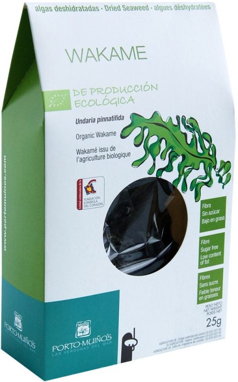 ALGI MORSKIE SUSZONE - WAKAME BIO 25 g - PORTO MUINOS PORTO MUINOS (algi morskie)