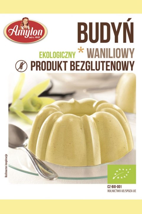 BUDYŃ WANILIOWY BEZGLUTENOWY BIO 40 g - AMYLON AMYLON (budynie, galaretki,kisiele,cukry, skrobie