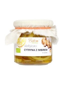 CYTRYNA Z IMBIREM W SYROPIE BIO 220 g - BATOM BATOM (oleje, soki, sole kąpielowe)