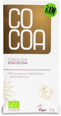 CZEKOLADA KOKOSOWA BIO 50 g - COCOA COCOA (czekolady i bakalie w surowej czekoladzie)