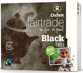 HERBATA CZARNA SRI LANKA FAIR TRADE BIO (100 x 1,8 g) 180 g - OXFAM OXFAM FAIR TRADE (FT) (kawy i inne produkty FT)