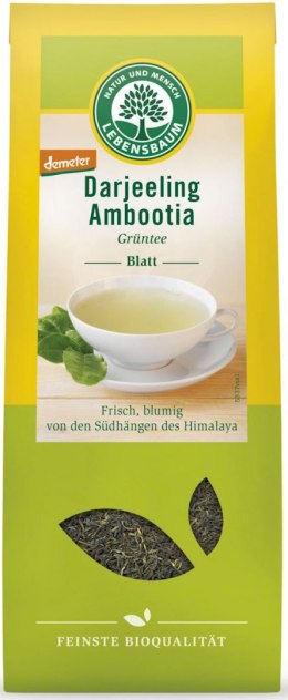 HERBATA ZIELONA DARJEELING LIŚCIASTA DEMETER BIO 50 g - LEBENSBAUM LEBENSBAUM (przyprawy, herbaty, kawy)