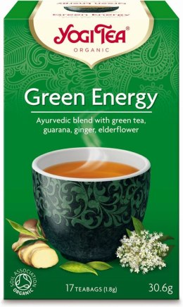 HERBATA ZIELONA ENERGIA (GREEN ENERGY) BIO (17 x 1,8 g) 30,6 g - YOGI TEA YOGI TEA (herbaty i herbatki)