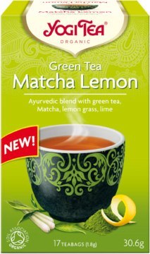 HERBATA ZIELONA Z CYTRYNĄ I MATCHĄ (GREEN TEA MATCHA LEMON) BIO (17 x 1,8 g) 30,6 g - YOGI TEA YOGI TEA (herbaty i herbatki)