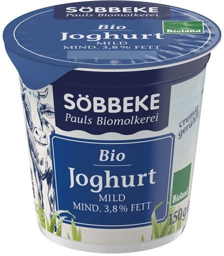 JOGURT NATURALNY 3,8 % BIO 150 g - SOBBEKE SOBBEKE (nabiał z mleka krowiego)