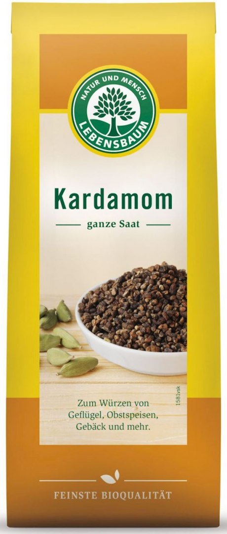 KARDAMON ZIARNO BIO 50 g - LEBENSBAUM LEBENSBAUM (przyprawy, herbaty, kawy)