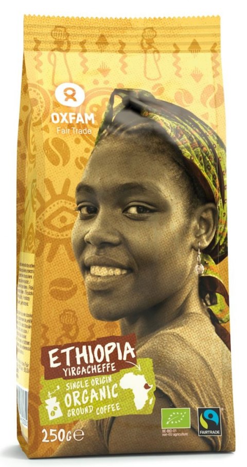 KAWA MIELONA ARABICA 100 % YIRGACHEFFE ETIOPIA FAIR TRADE BIO 250 g - OXFAM OXFAM FAIR TRADE (FT) (kawy i inne produkty FT)