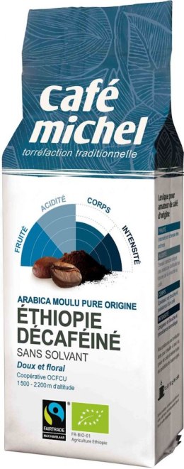 KAWA MIELONA BEZKOFEINOWA ARABICA 100 % ETIOPIA FAIR TRADE BIO 250 g - CAFE MICHEL CAFE MICHEL (kawy)