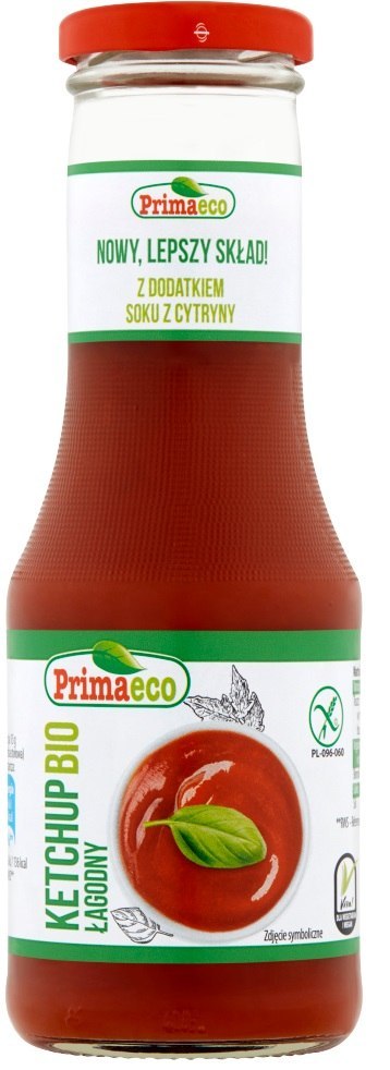 KETCHUP ŁAGODNY BEZGLUTENOWY BIO 315 g - PRIMAVIKA (PRIMAECO) PRIMAVIKA (przetwory i pasty vege)