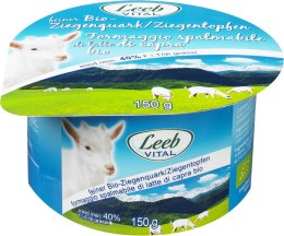 KOZI TWARÓG (40 % TŁUSZCZU W SUCHEJ MASIE) BIO 150 g - LEEB VITAL LEEB VITAL (nabiał z mleka koziego i owczego)
