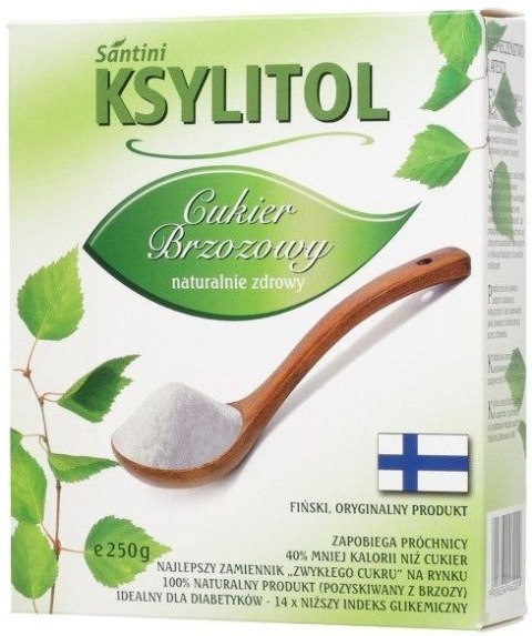 KSYLITOL 250 g - SANTINI (FINLANDIA) SANTINI (ksylitol, gumy do żucia SPRY)