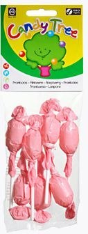 LIZAKI OKRĄGŁE O SMAKU MALINOWYM BEZGLUTENOWE BIO (7 x 10 g) 70 g - CANDY TREE CANDY TREE (lizaki, cukierki, żelki)