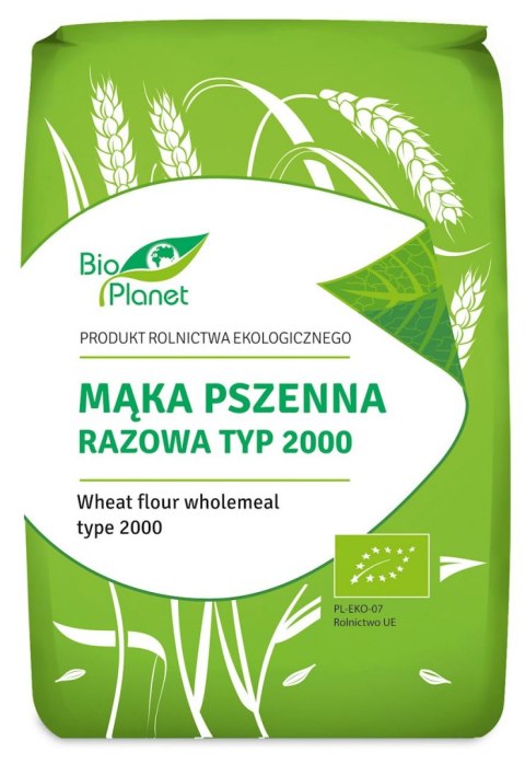 MĄKA PSZENNA RAZOWA TYP 2000 BIO 1 kg - BIO PLANET BIO PLANET - seria MĄKI I SKROBIE